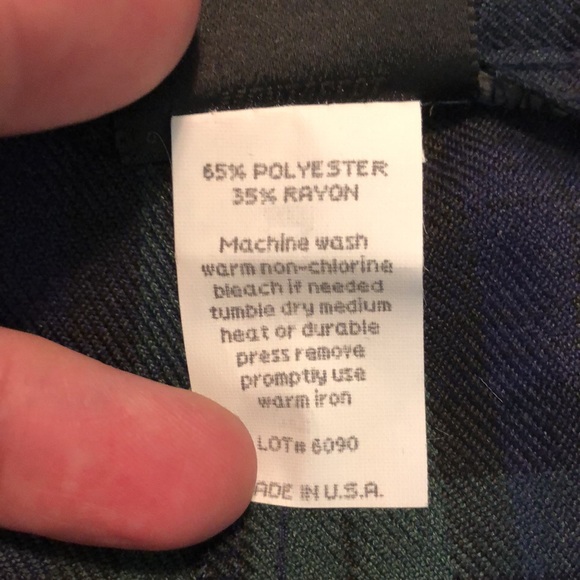 VINTAGE ‘92 Tofay Pleated Bermuda Plaid DeadStock - Picture 9 of 14